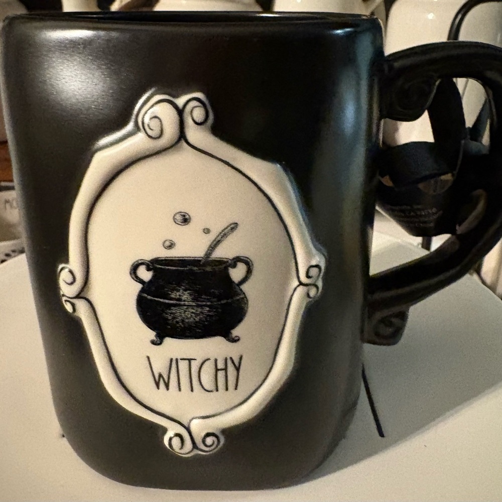 Rae Dunn Black WITCHY Mug